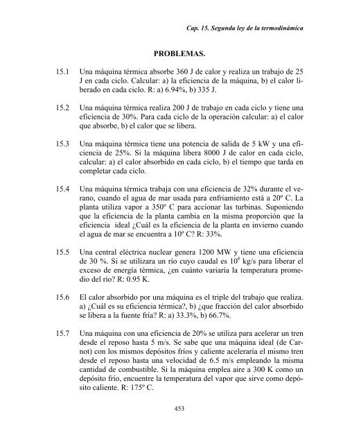 CAPITULO 15. SEGUNDA LEY DE LA TERMODINAMICA Y ... - DGEO