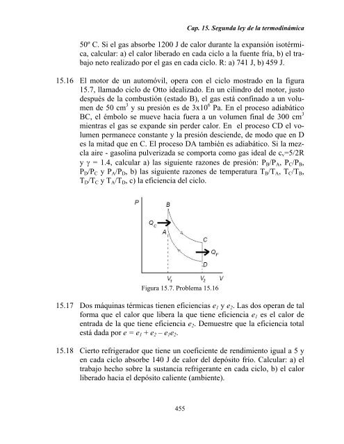 CAPITULO 15. SEGUNDA LEY DE LA TERMODINAMICA Y ... - DGEO