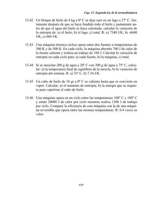 CAPITULO 15. SEGUNDA LEY DE LA TERMODINAMICA Y ... - DGEO