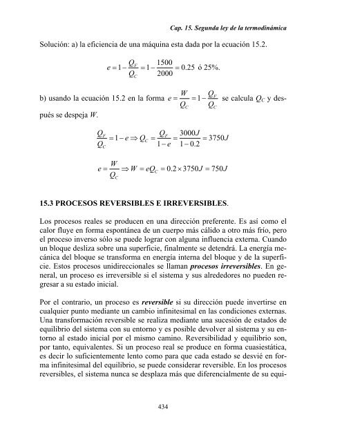 CAPITULO 15. SEGUNDA LEY DE LA TERMODINAMICA Y ... - DGEO