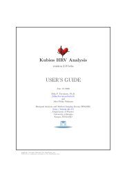 USER'S GUIDE - Biosignal Analysis and Medical Imaging Group
