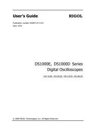 User's Guide RIGOL DS1000E, DS1000D ... - Adafruit Industries