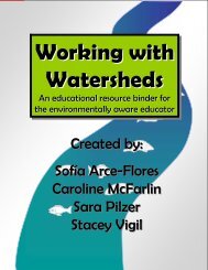 Working with Watersheds - River Basin Center at the University of ...