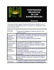 PROPIEDADES MECANICAS DE LOS BIOMATERIALES