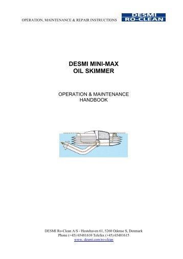 DESMI MINI-MAX OIL SKIMMER