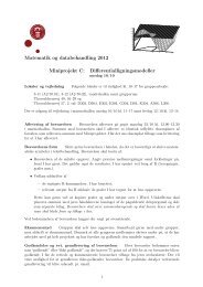 Matematik og databehandling 2012 Miniprojekt C ...