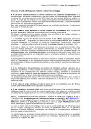 Classe Ã  projet artistique et culturel / cahier des charges - Education ...