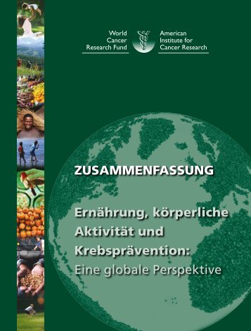 Wcrf-Report, deutsche Zusammenfassung - DGE