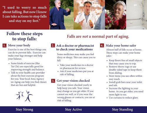 Falls Prevention Awareness Week Brochure