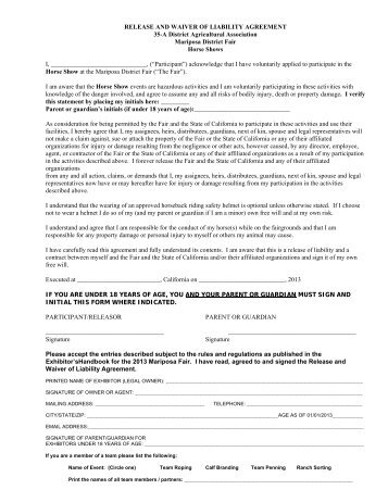 Waiver Form