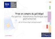 Assistance technique aux gestionnaires - CoTITA