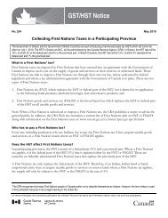 GST/HST Notice - Union of British Columbia Indian Chiefs