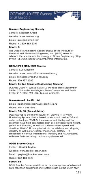 Program Book - Oceans'10 IEEE Sydney