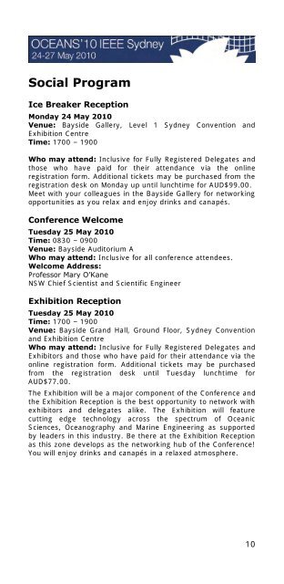 Program Book - Oceans'10 IEEE Sydney