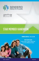 STAR Resources - Sendero Health Plans