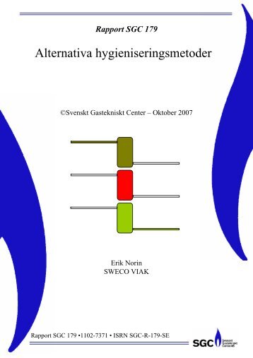 SGC Rapport 179 Alternativa hygieniseringsmetoder