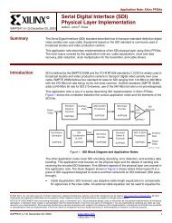 XAPP247: Serial Digital Interface (SDI) Physical Layer Implementation
