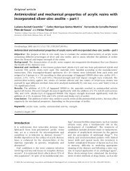 Antimicrobial and mechanical properties of acrylic resins with ...