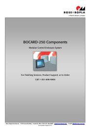 BOCARD-250 Components - Rose & Bopla Enclosures