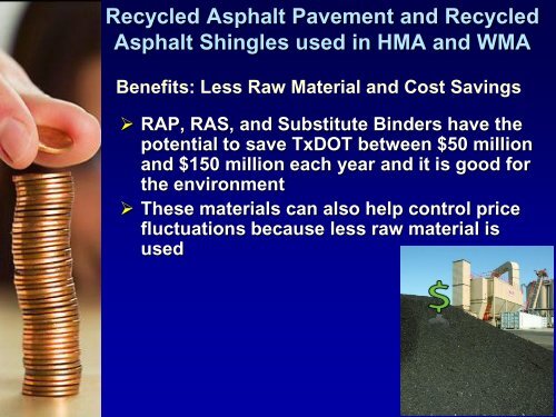 TxDOT's Sustainable Pavements: Low Carbon Materials/Alternative ...