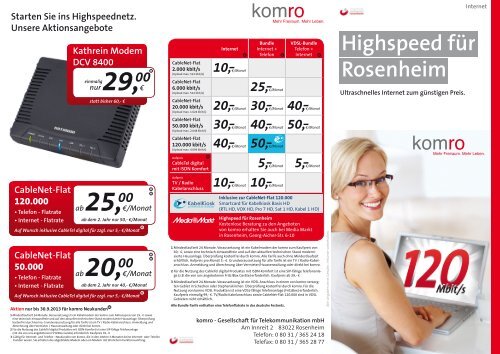 Highspeed fÃƒÂ¼r Rosenheim - Komro