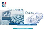 Les cahiers du conseil nÂ°3 - Automobiles et Equipement ... - cgedd