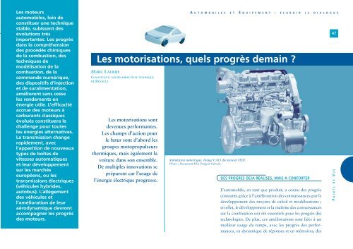 Les cahiers du conseil nÂ°3 - Automobiles et Equipement ... - cgedd