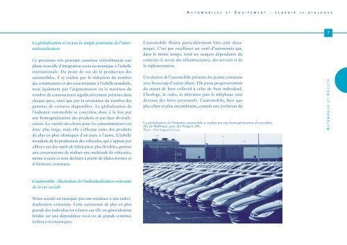 Les cahiers du conseil nÂ°3 - Automobiles et Equipement ... - cgedd