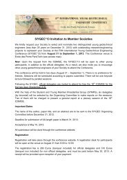 Invitation iYGEC 2013 - Indian Geotechnical Society, New Delhi