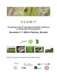 E C O M I T - European Conservation Agriculture Federation-ECAF