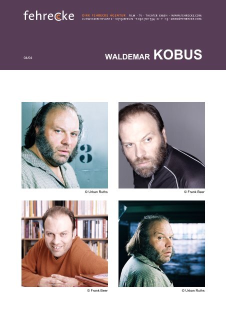 WALDEMAR KOBUS - Fehrecke