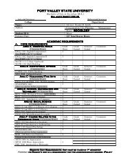 Sociology Balance Sheet - Fort Valley State University