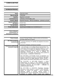 Segretario Generale - Dr. Cescon Ivano - Curriculum Vitae