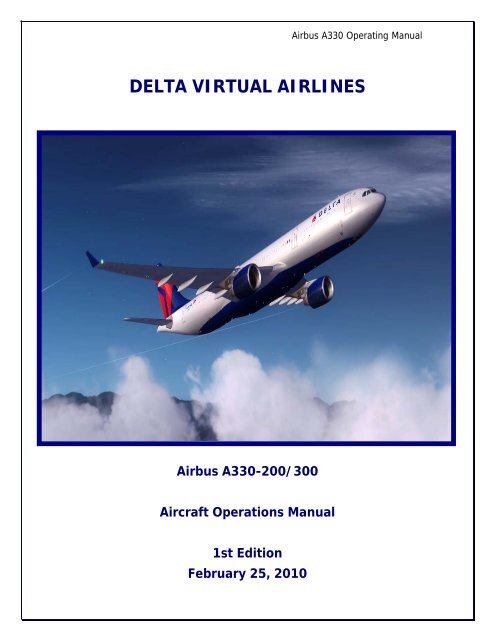 A330 Operating Manual - Delta Virtual Airlines