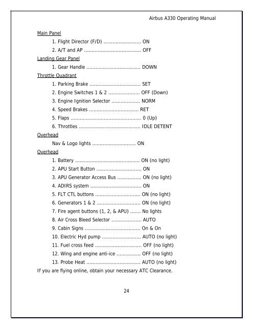 A330 Operating Manual - Delta Virtual Airlines