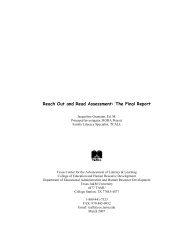 Reach Out and Read Assessment: The Final Report - Texas Center ...
