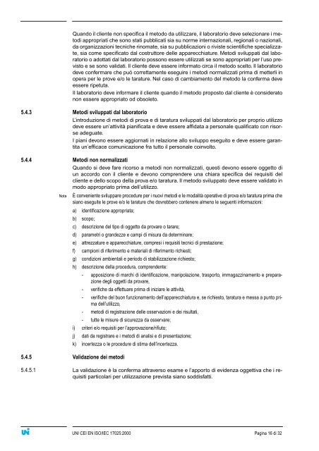 UNI CEI EN ISO/IEC 17025 - Requisiti generali per la competenza ...