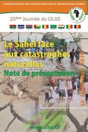 Le Sahel face aux catastrophes naturelles - CILSS