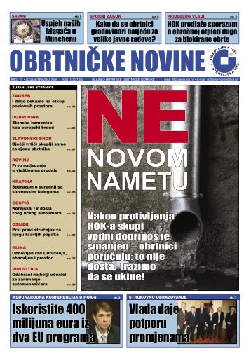 ObrtniÄke novine - broj 70 - Hrvatska obrtniÄka komora