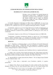 CONSELHO REGIONAL DE ENFERMAGEM DE ... - COREN-MG
