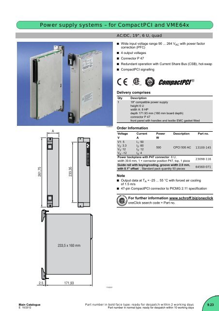 Download PDF catalogue - Schroff GmbH