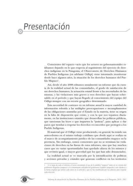 Informe 2010-2011 - odhpi.org