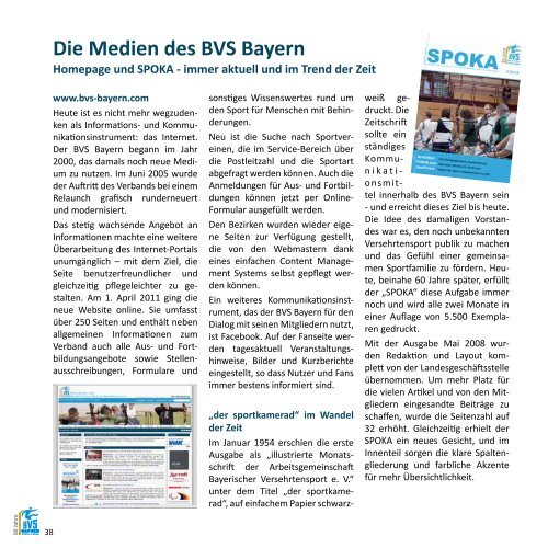 Festschrift 60 Jahre BVS Bayern - Behinderten- und Versehrten ...