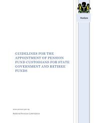 guidelines for the appointment of pension fund custodians for state ...