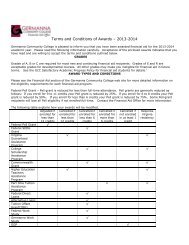 Award Letter Attachment for 2013-2014 - Germanna Community ...