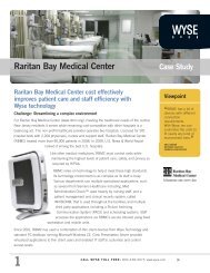 Wyse Case Study - Raritan Bay Medical Center - Wyse Technology
