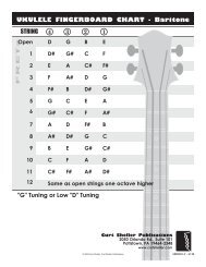 UKULELE FINGERBOARD CHART - Baritone - Curt Sheller