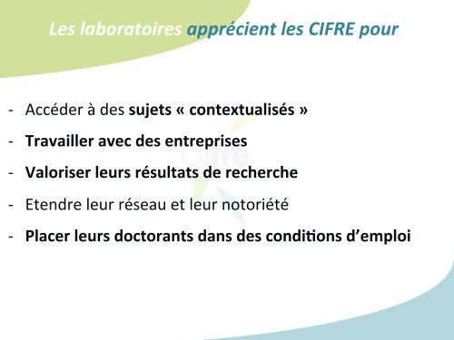 Le dispositif Cifre - LAAS CNRS