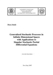 Generalized Stochastic Processes in Infinite Dimensional Spaces ...