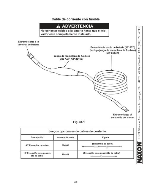 Manual de mantenimiento RC-2B RC-3B RC-4B RC-5B RC ... - Maxon